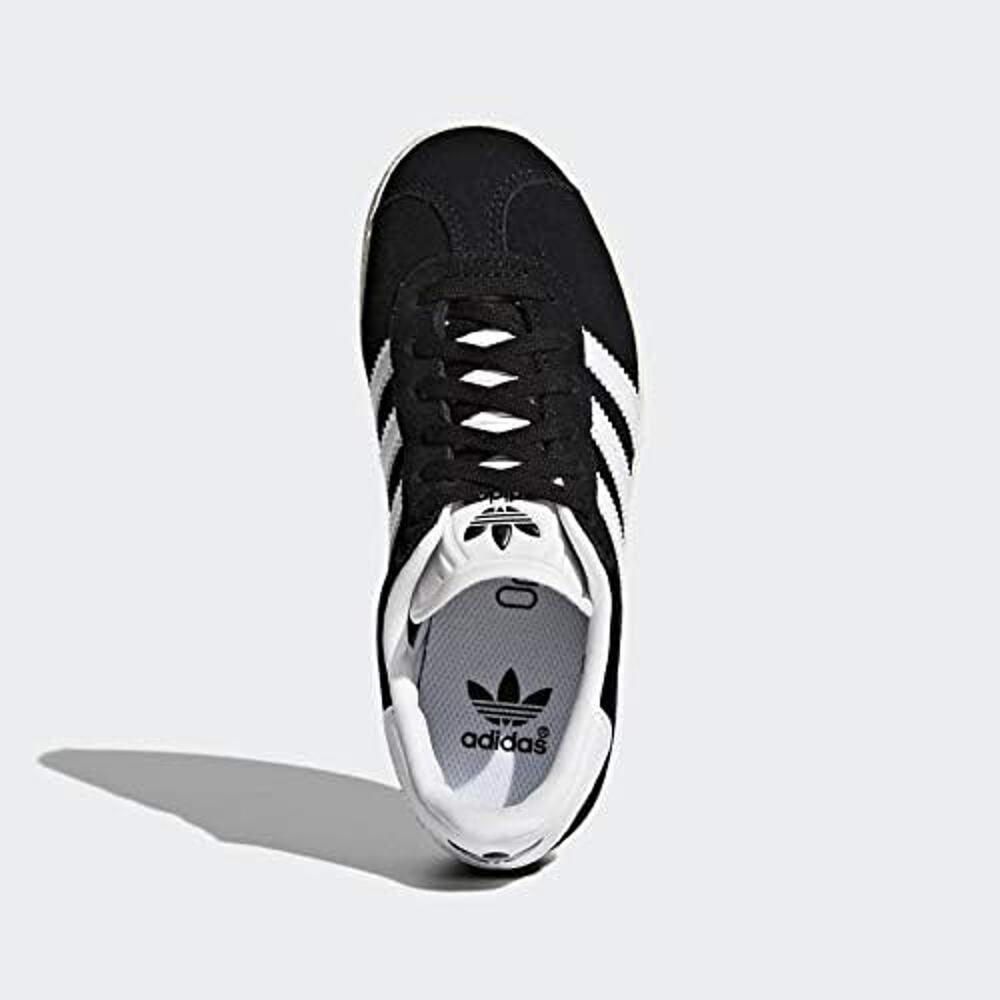NWT Adidas Unisex Originals Kids Gazelle Black/White/Gold-SZ 4 Big Kid - Picture 6 of 7